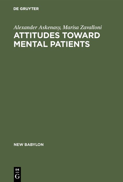 Attitudes toward mental Patients: A study across Cultures