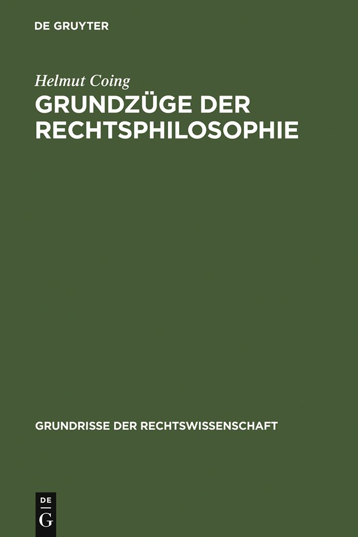 Grundzuge der Rechtsphilosophie