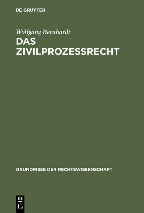 Das Zivilprozessrecht