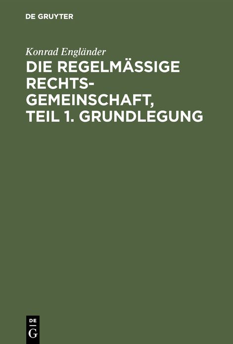 Grundlegung: Teil 1