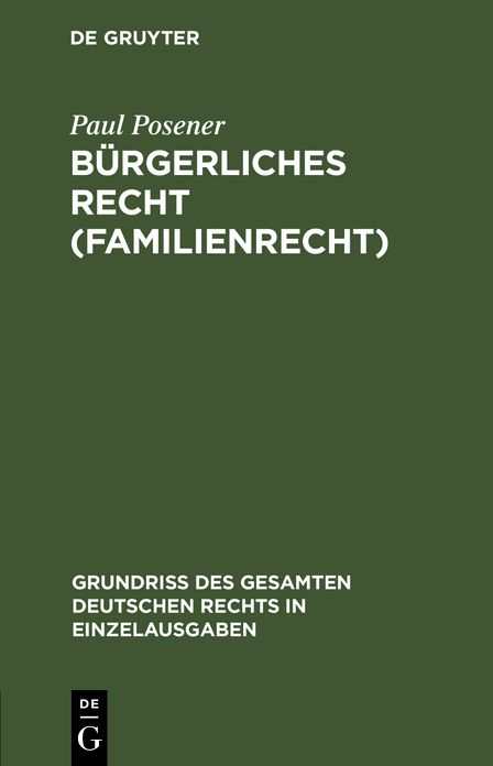 Bürgerliches Recht (Familienrecht): Bd. 4