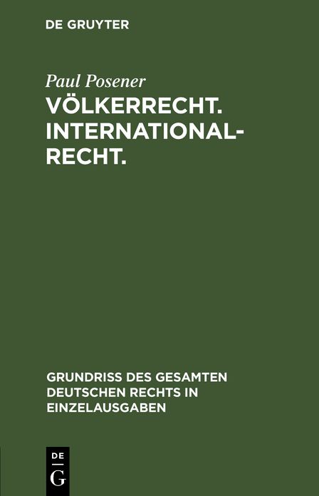 Völkerrecht. Internationalrecht: Bd. 13