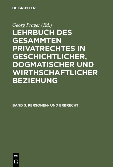 Personen- und Erbrecht: 3