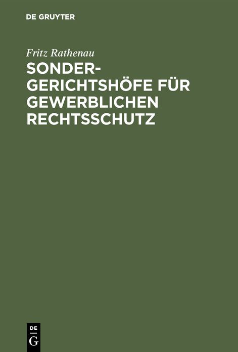 Sondergerichtshöfe für gewerSichen Rechtsschutz