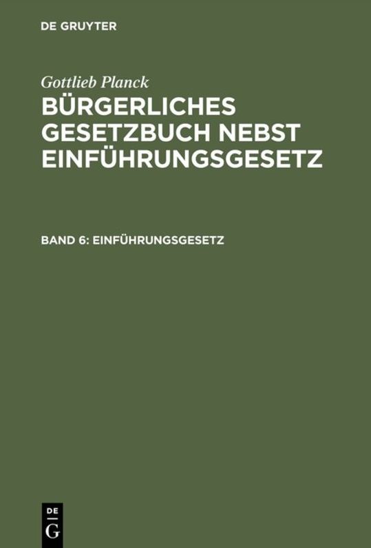 Einfuhrungsgesetz
