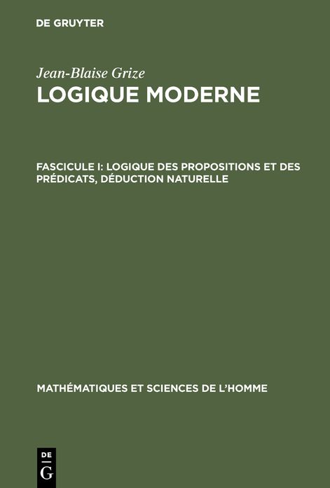 Logique des propositions et des predicats, deduction naturelle