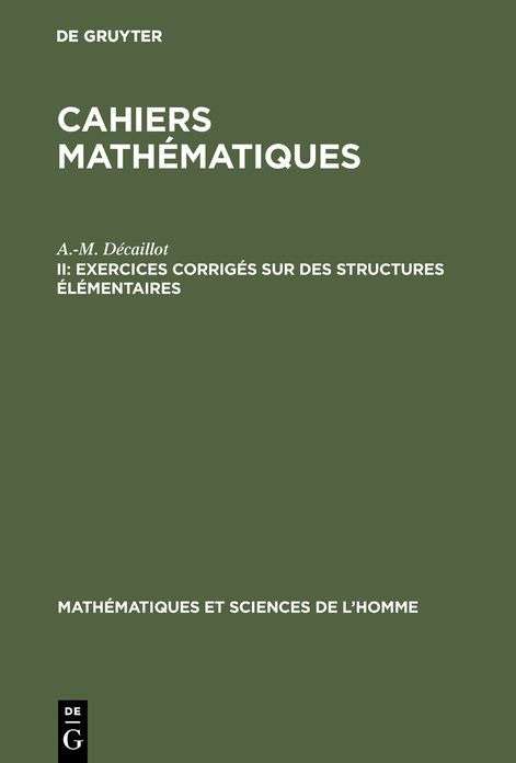 Exercices corriges sur des structures elementaires