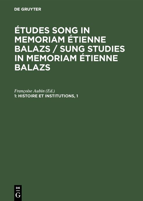 Études Song in memoriam Étienne Balazs: 1, 1