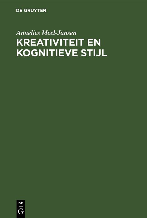 Kreativiteit en kognitieve Stijl