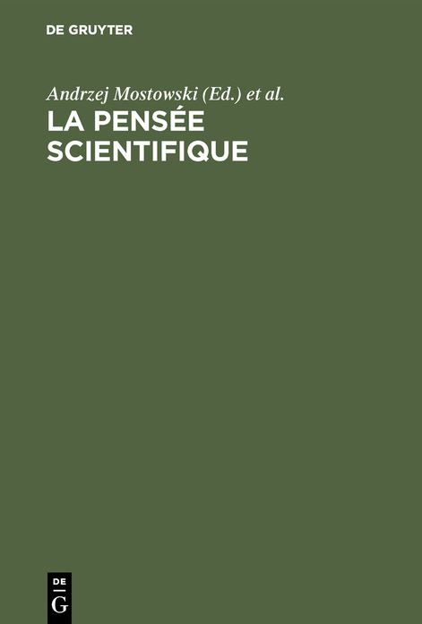 La pensée Scientifique: Quelques concepts, démarches et Méthodes