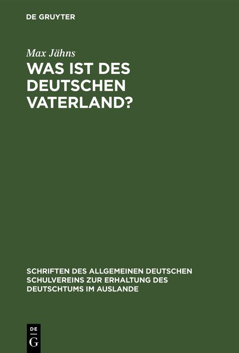 Was ist des Deutschen Vaterland?
