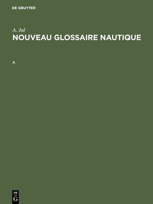 Nouveau glossaire Nautique: A