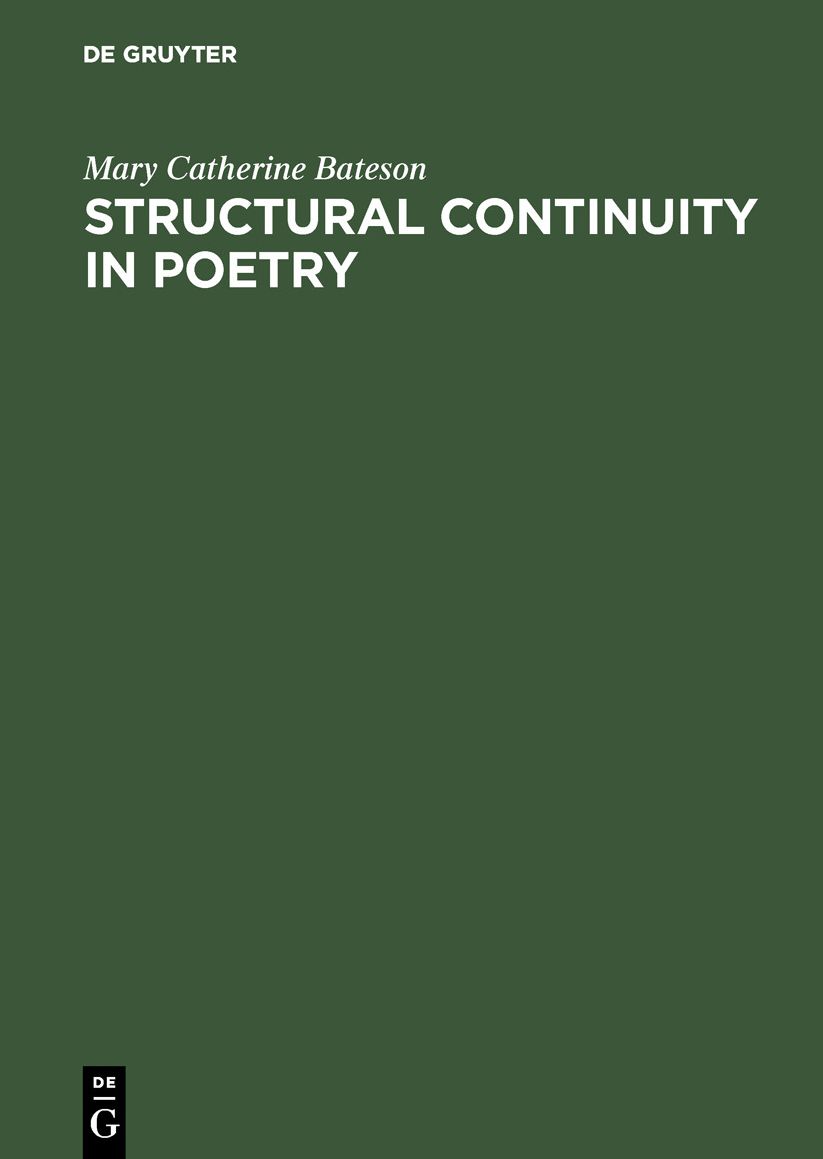 Structural continuity in Poetry: A linguistic study of five Pre-Islamic Arabic Odes