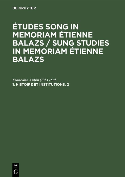 Études Song in memoriam Étienne Balazs: 2