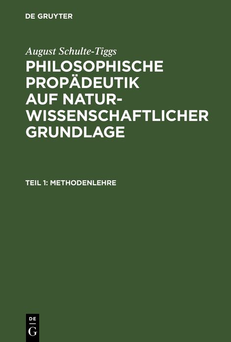 Die Mechanische Weltanschauung und die Grenzen des Erkennens: Aus: Philosophische PropÃ¤deutik auf naturwissenschaftlicher Grundlage : fÃ¼r hÃ¶here Lehranstalten und zum Selbstunterricht, Th. 1