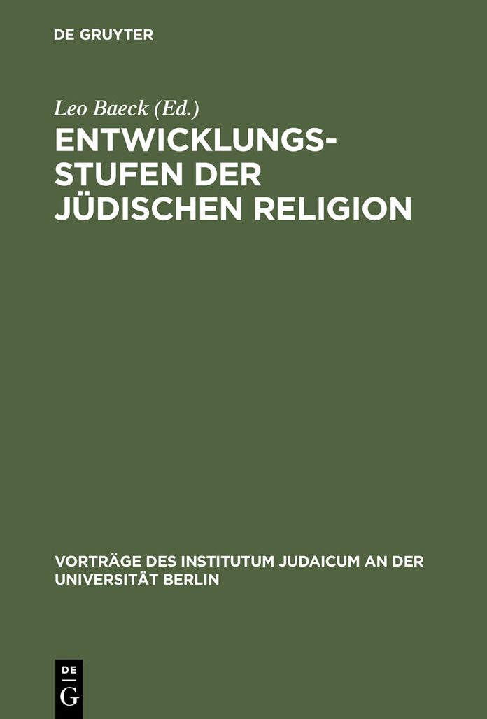Entwicklungsstufen der judischen Religion