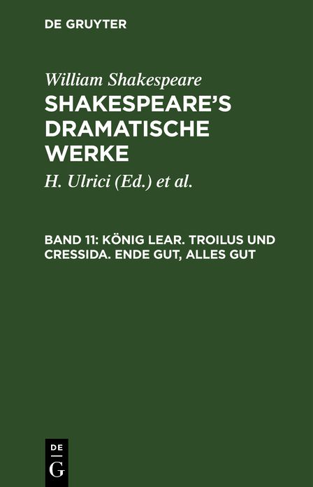Shakespeare's dramatische Werke: Bd. 11