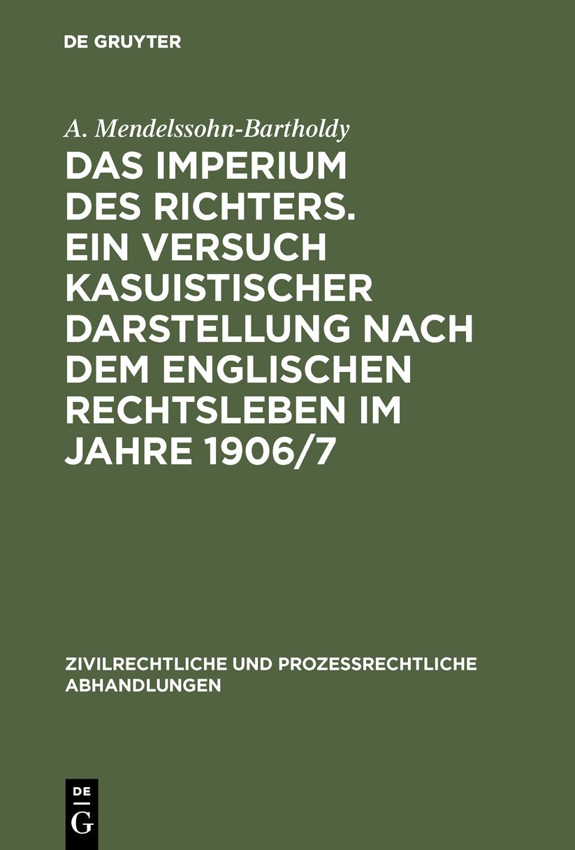 Probation of offenders Act 1907: Aus: das Imperium des Richters : ein Versuch kasuistischer Darstellung nach dem englischen Rechtsleben im Jahre 1906/07, Anhang 2