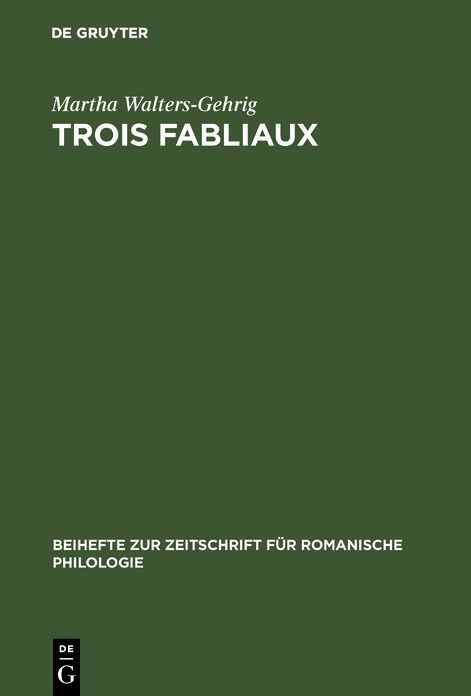 Trois Fabliaux: Saint Pierre et le jongleur; de Haimet et de Barat et Travers; Estula