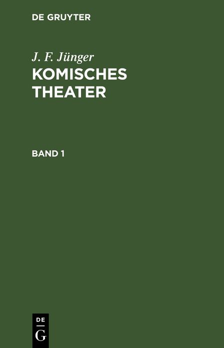 Comisches Theater: 1. Bd