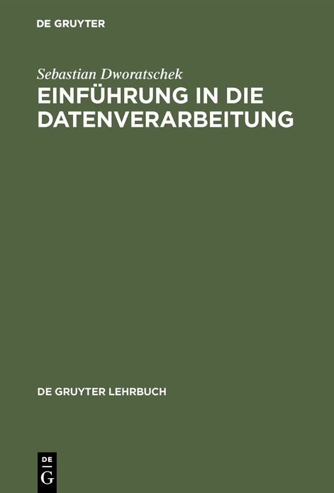Einf Hrung in Die Datenverarbeitung