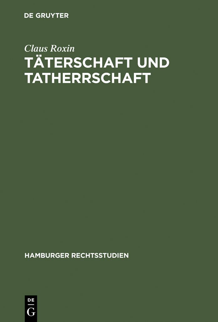 Taterschaft und Tatherrschaft
