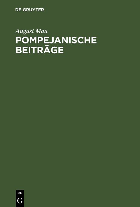 Pompejanische Beitrage