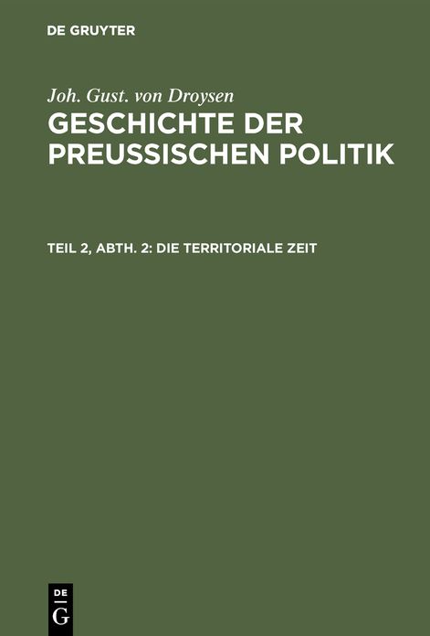 Die territoriale Zeit