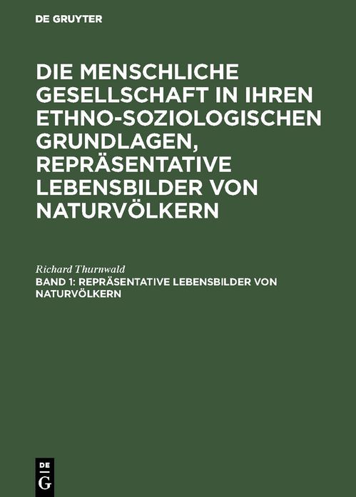 Reprasentative Lebensbilder von Naturvolkern