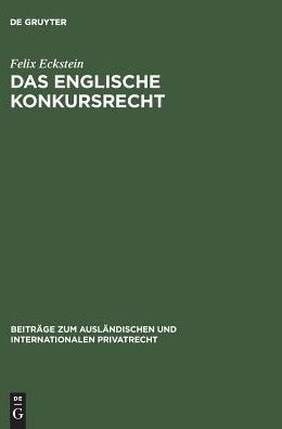 Das englische Konkursrecht