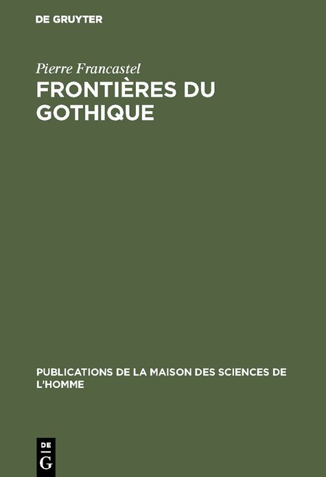 Frontières du Gothique