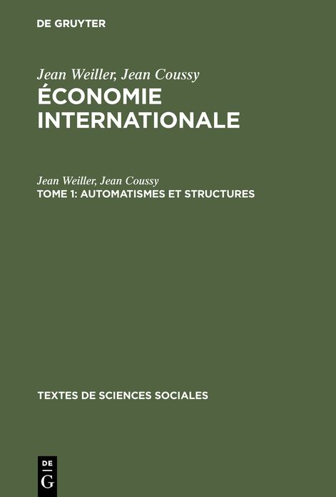 Automatismes et structures: (Faits, theorie et politiques)