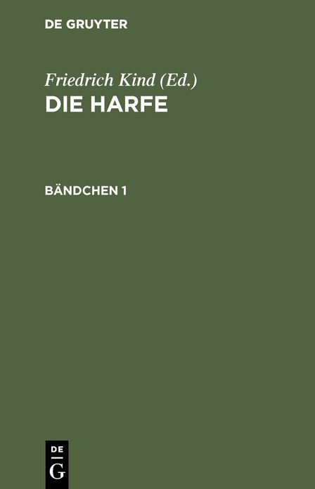 Die Harfe: Bd. 1