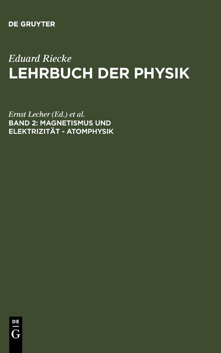 Magnetismus und Elektrizitat - Atomphysik