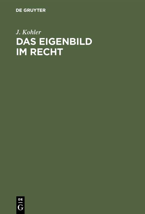 Das Eigenbild im Recht