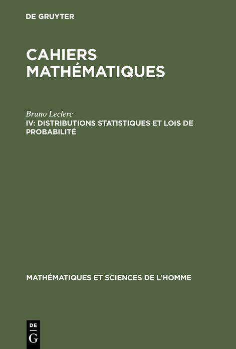 Distributions statistiques et lois de probabilite