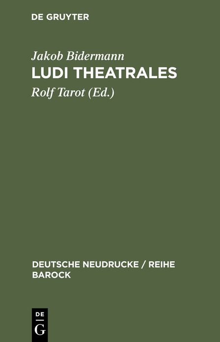 Ludi theatrales: Band I