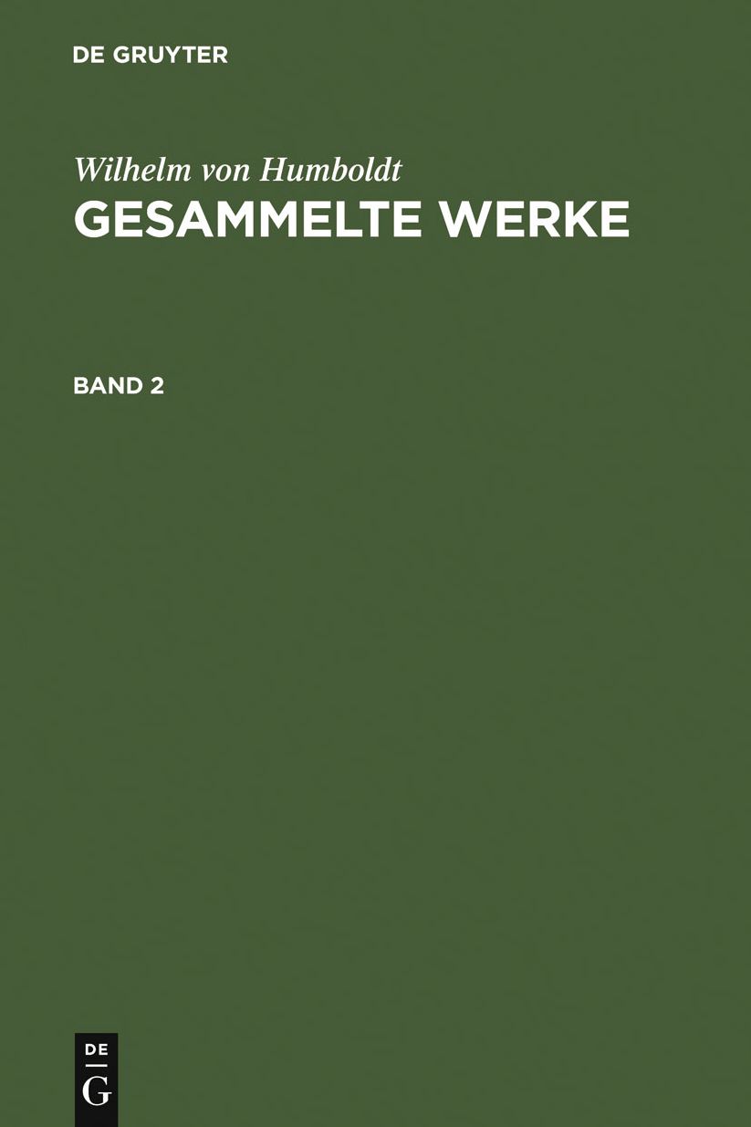 Gesammelte Werke. Band 2