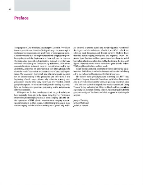 ENT-Head and Neck Surgery: Essential Procedures