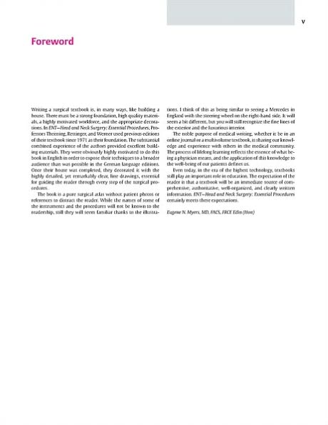 ENT-Head and Neck Surgery: Essential Procedures