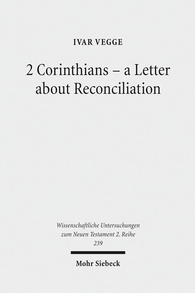 2 Crointhians: A Letter About Reconciliation