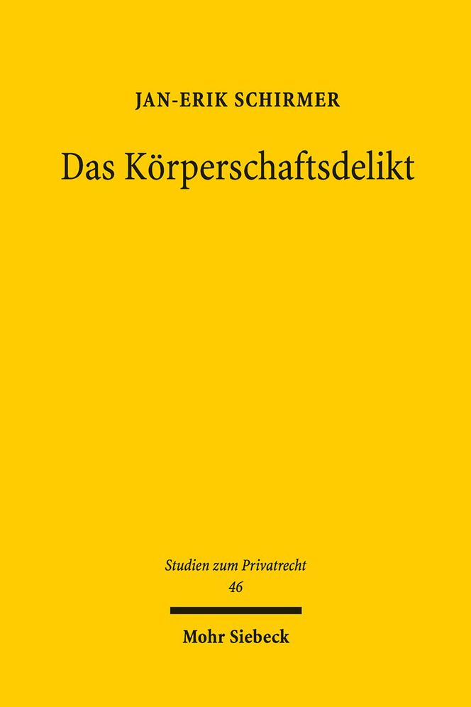 Das Korperschaftsdelikt