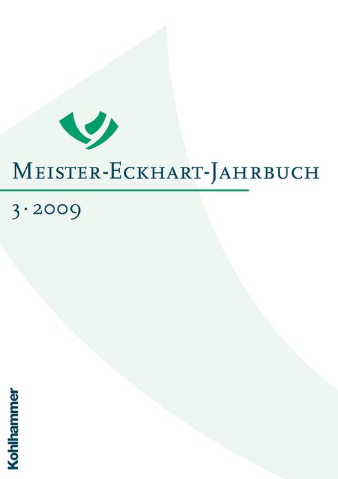 Meister-Eckhart-Jahrbuch: Band 3/2009