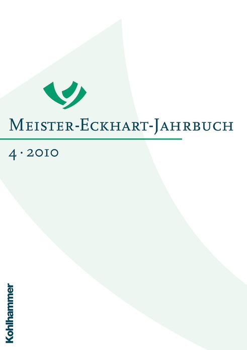 Meister-Eckhart-Jahrbuch: Band 4/2010