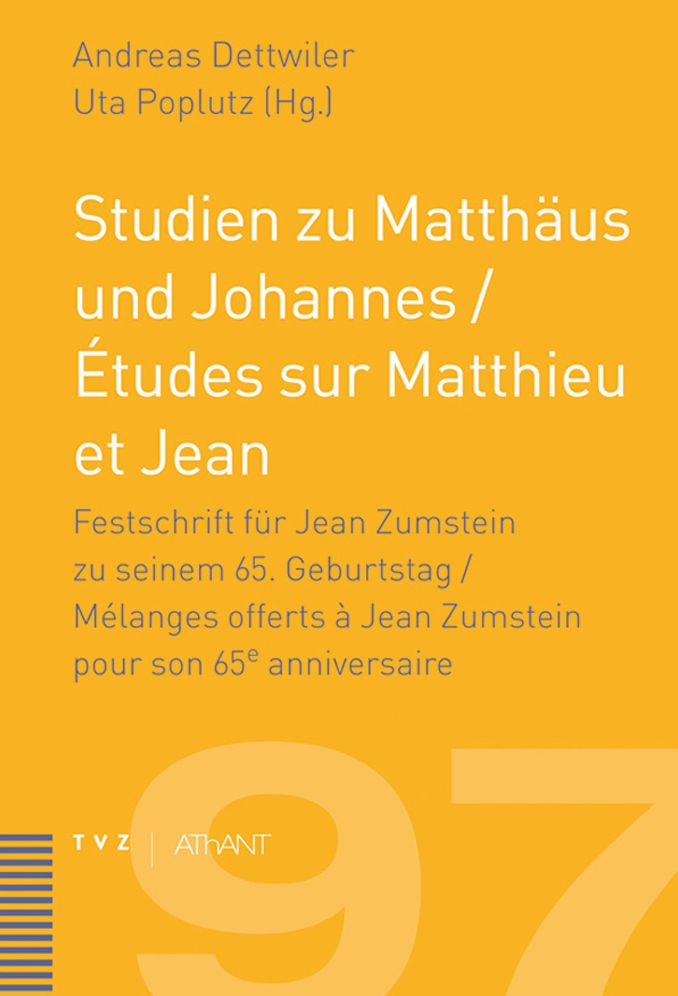 Studien zu Matthaus und Johannes / Etudes sur Matthieu et Jean: langer Untertitel