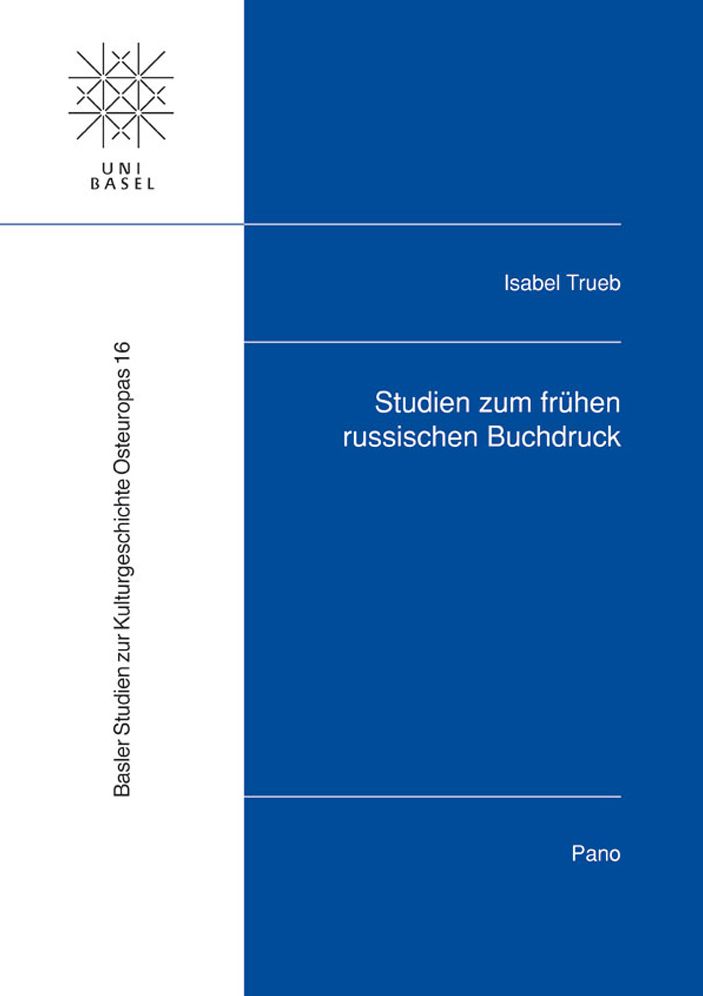 Studien zum fruhen russischen Buchdruck