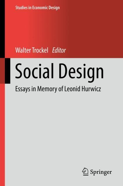 Social Design: Essays in Memory of Leonid Hurwicz