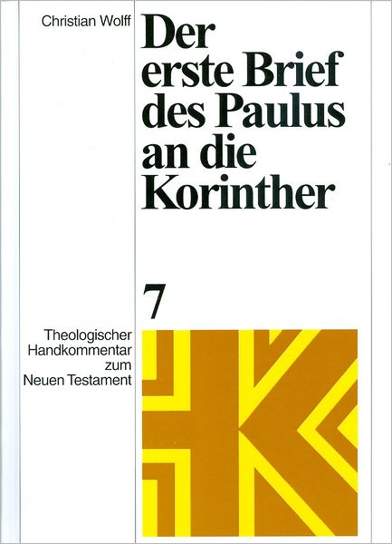 Der Erste Brief des Paulus an die Korinther [The First Letter of Paul to the Corinthians]
