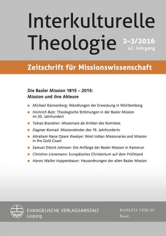 Die Basler Mission 1815-2015: Mission und ihre Akteure