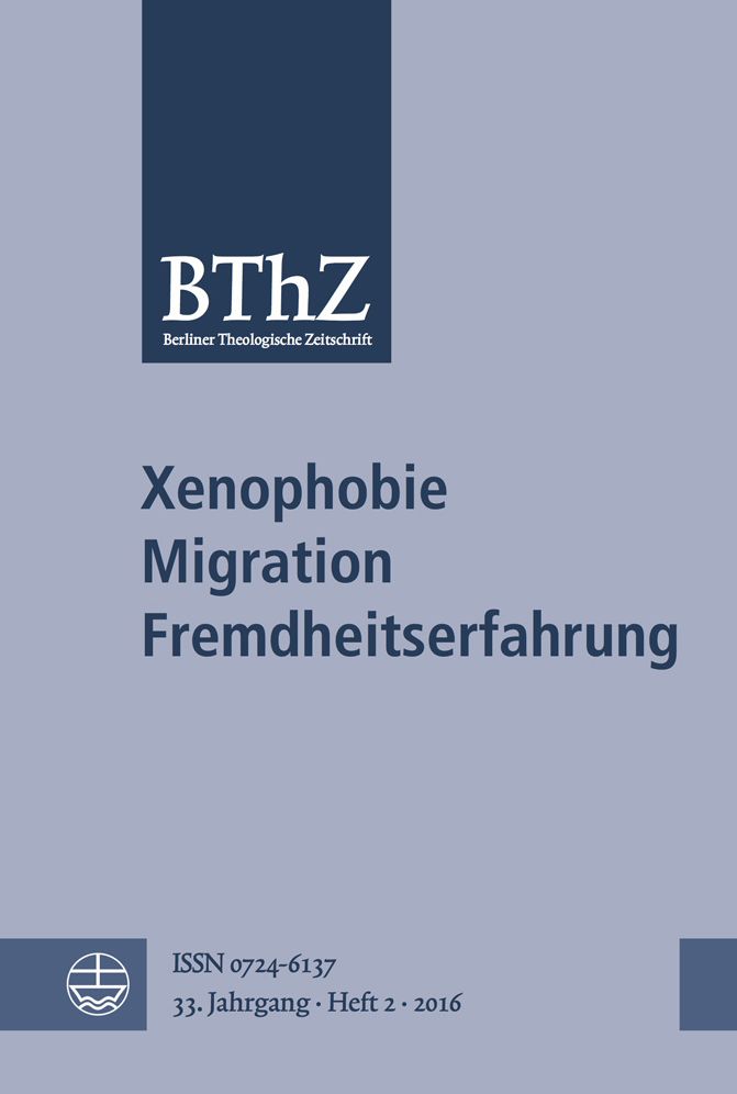 Xenophobie - Migration - Fremdheitserfahrung